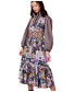 Hindie Caftan Floral Black