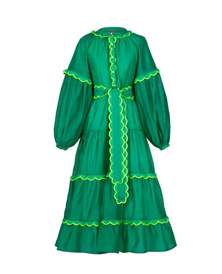 Flame Dress Green