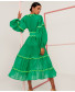Flame Dress Green
