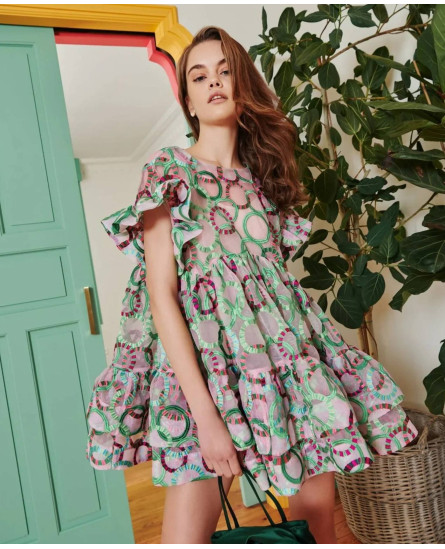 Coral Dress Green