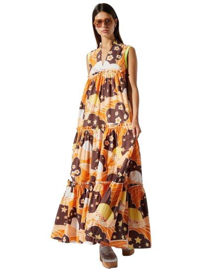 Cotton Free Flow Maroon Dress