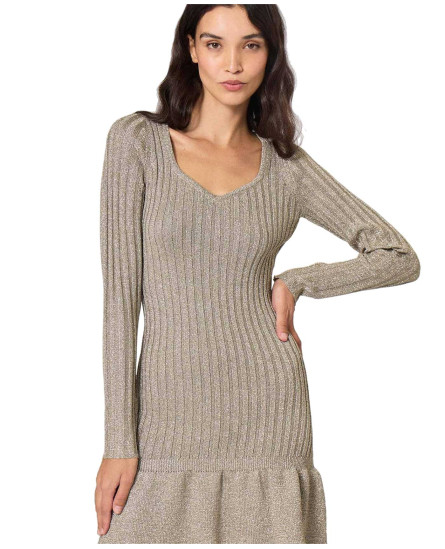 Shimmer Shift Medie Dress - Grey