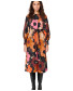 Honeycomb Printed Robe Dress
