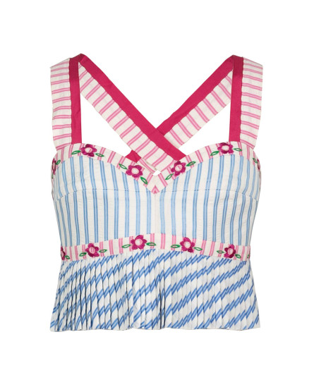 Julieta Top Stripes & Rambal Skirt