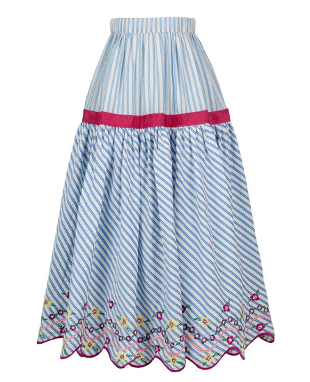 Julieta Top Stripes & Rambal Skirt