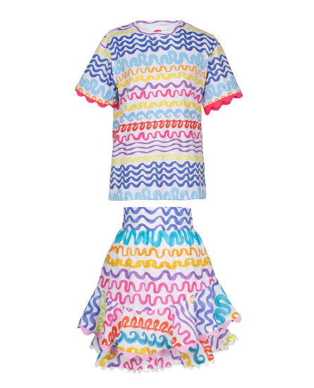 Serpentine T-shirt & Illama Skirt