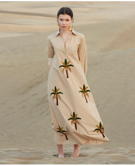 DORIAN BEIGE DRESS