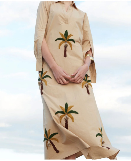 DORIAN BEIGE DRESS