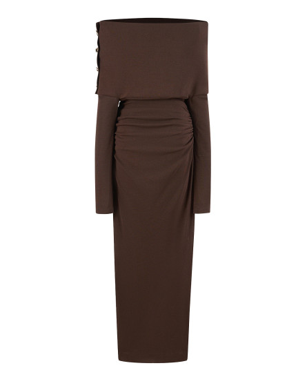 Alita Off-Shoulder Midi Dress