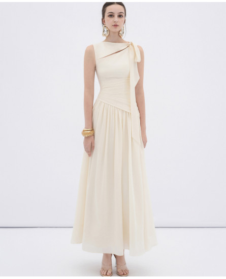Ciel Asymmetric Cut-Out Midi Dress