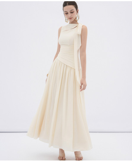 Ciel Asymmetric Cut-Out Midi Dress