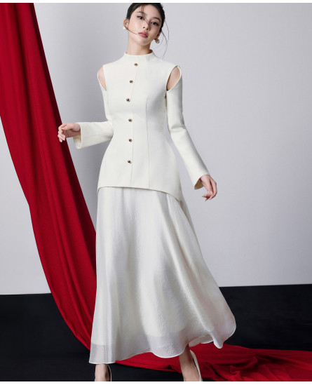 Maya Blazer Dress With Cutout Detail