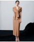 Odessa Draped-Scarf Midi Dress