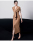 Odessa Draped-Scarf Midi Dress