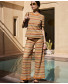 Bahamas Pant + Cannelle T-Shirt : Peach