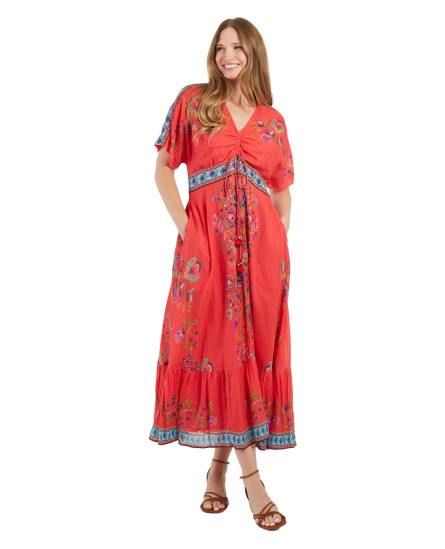 Marinette Dress -  Coral
