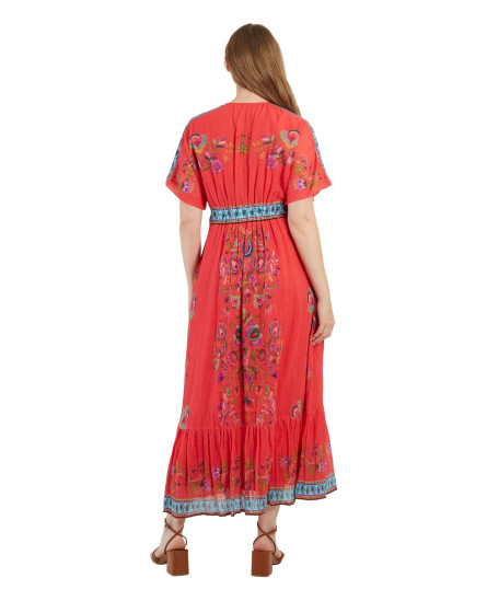 Marinette Dress -  Coral
