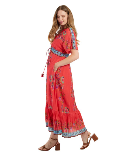 Marinette Dress -  Coral