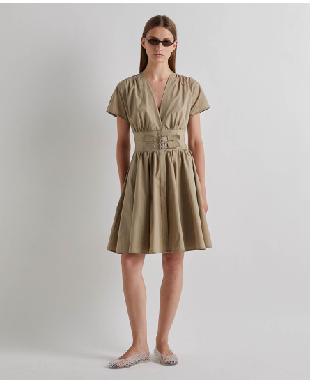 Summer Corset Dress - Dark Taupe