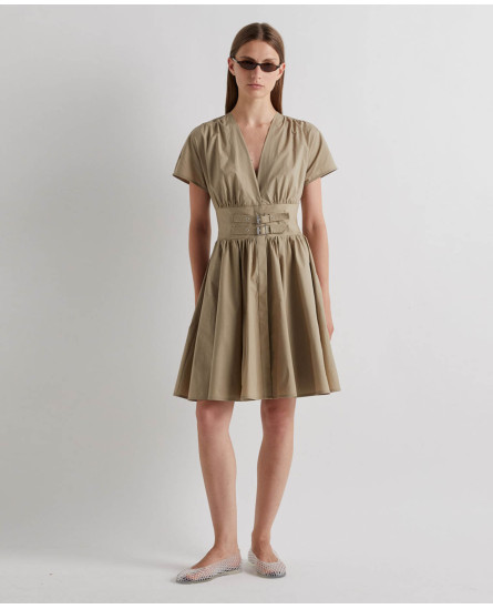 Summer Corset Dress - Dark Taupe