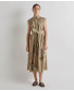 White Double Belted Eyelet Dress