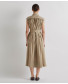 White Double Belted Eyelet Dress