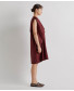 Dress with Pleated Front - Brandy