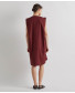 Dress with Pleated Front - Brandy