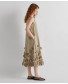 Dress with Floral Applications - Sunny Lime