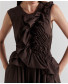 Dress with Ruffles and Gatherings on the Bodice