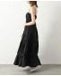 Open Shirred Long Dress