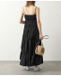 Open Shirred Long Dress
