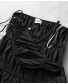 Open Shirred Long Dress
