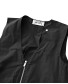 Sleeveless Black Dress with Front Zipper