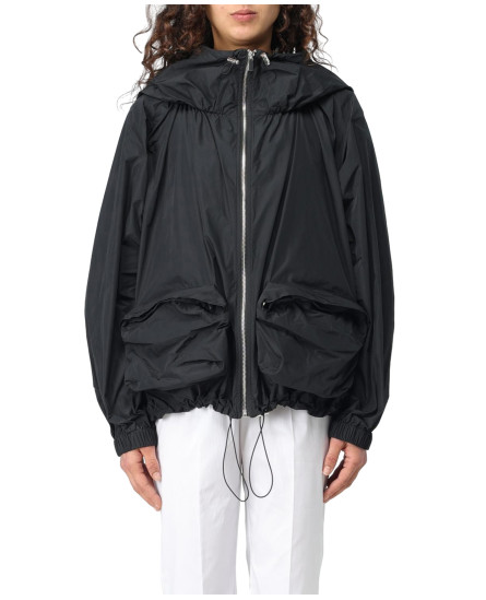 Oversized Black Jacket with Pockets