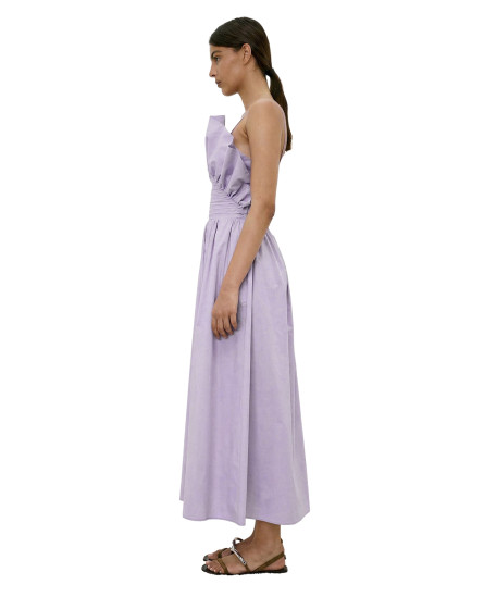 Lavender flare Neck dress