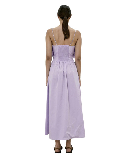 Lavender flare Neck dress