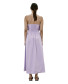 Lavender flare Neck dress
