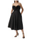 Black Rose Front Strappy Dress