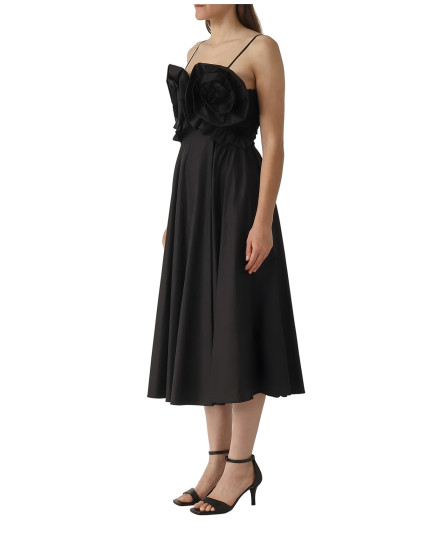 Black Rose Front Strappy Dress
