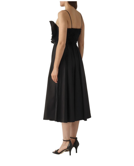 Black Rose Front Strappy Dress