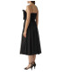 Black Rose Front Strappy Dress