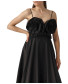 Black Rose Front Strappy Dress