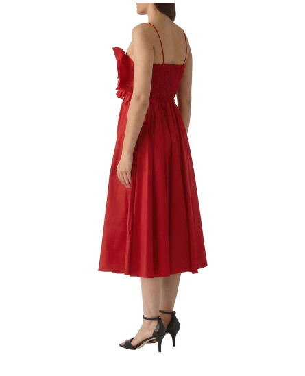 Red Rose Front Strappy Dress