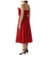 Red Rose Front Strappy Dress