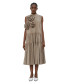 Floral Applique Grey Dress