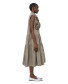 Floral Applique Grey Dress