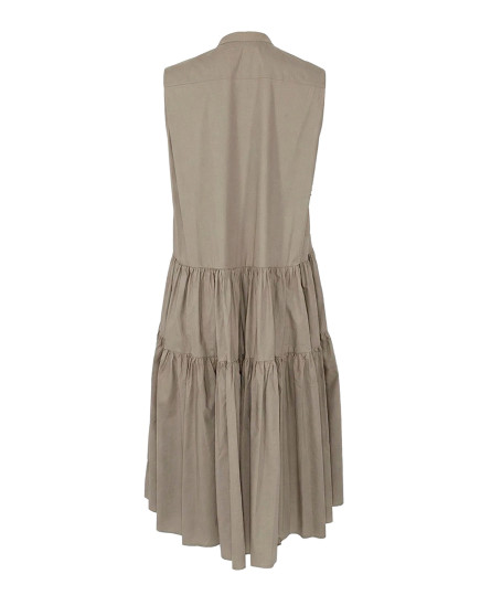 Floral Applique Grey Dress