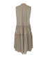 Floral Applique Grey Dress