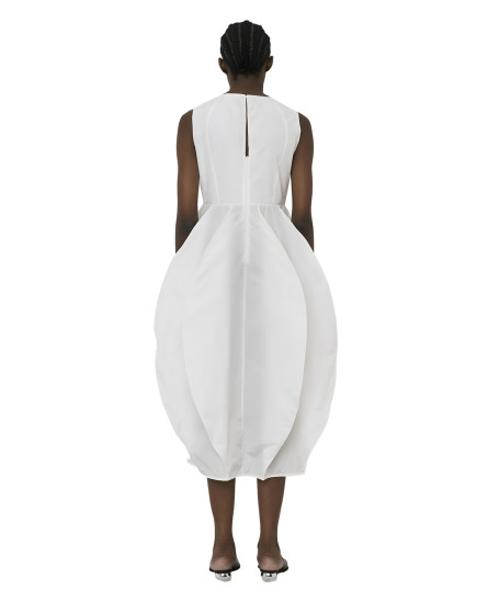 White Tulip Flare Dress